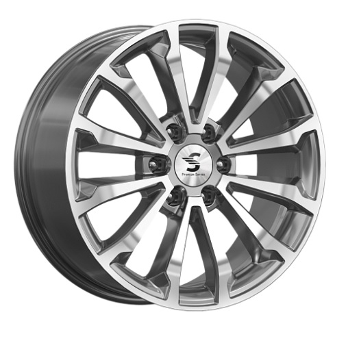 Диск KP006 (20_Chevrolet Tahoe) 8,5*20 27 6*139,7 77,9 Diamond gloss graphite Premium Series 79994