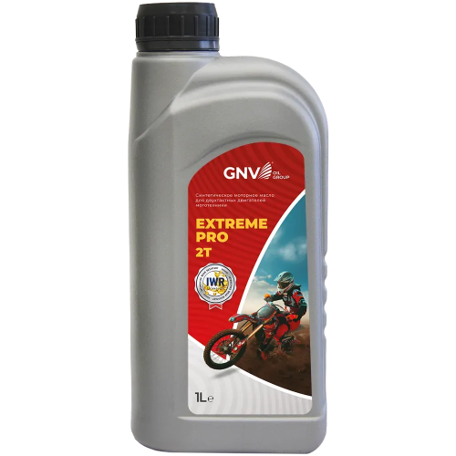 Моторное масло для мототехники GNV Extreme Pro 2T СИНТ 1 л
