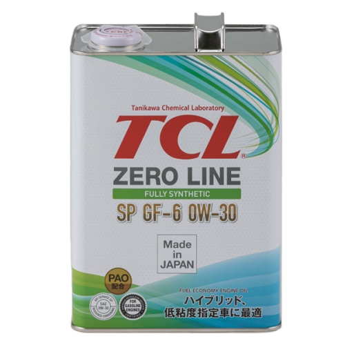 Масло TCL Zero Line Fully Synth, Fuel Economy, SP, GF-6, 0W30, 4л