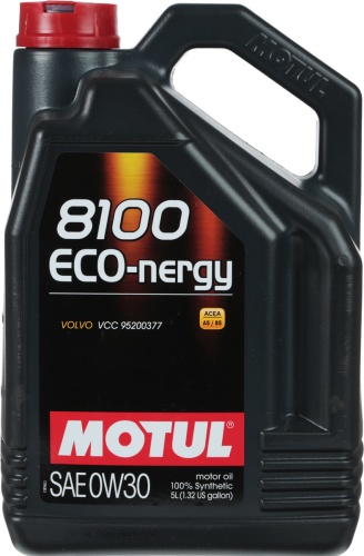 Масло Motul 8100 Eco-nergy SAE 5W30 5л A5/B5; SL/CF Volvo VCC 95200377