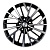 Диск KHW1717 (ZV 17_Changan CS75) 7*17 45 5*114,3 60,1 BLACK-FP KHOMEN Wheels KHW101776