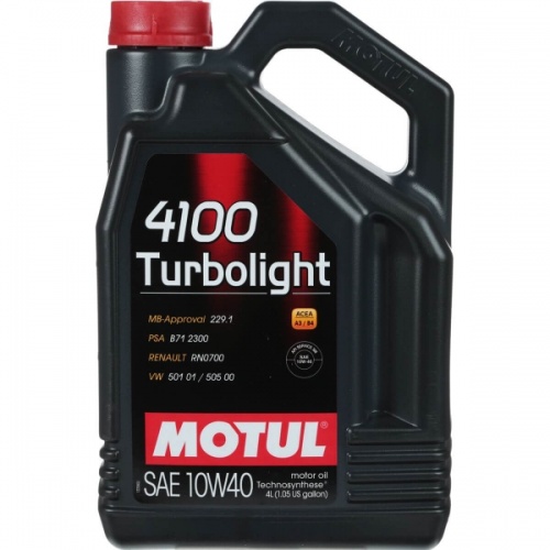 Масло Motul 4100 Turbolight 10W40 4л